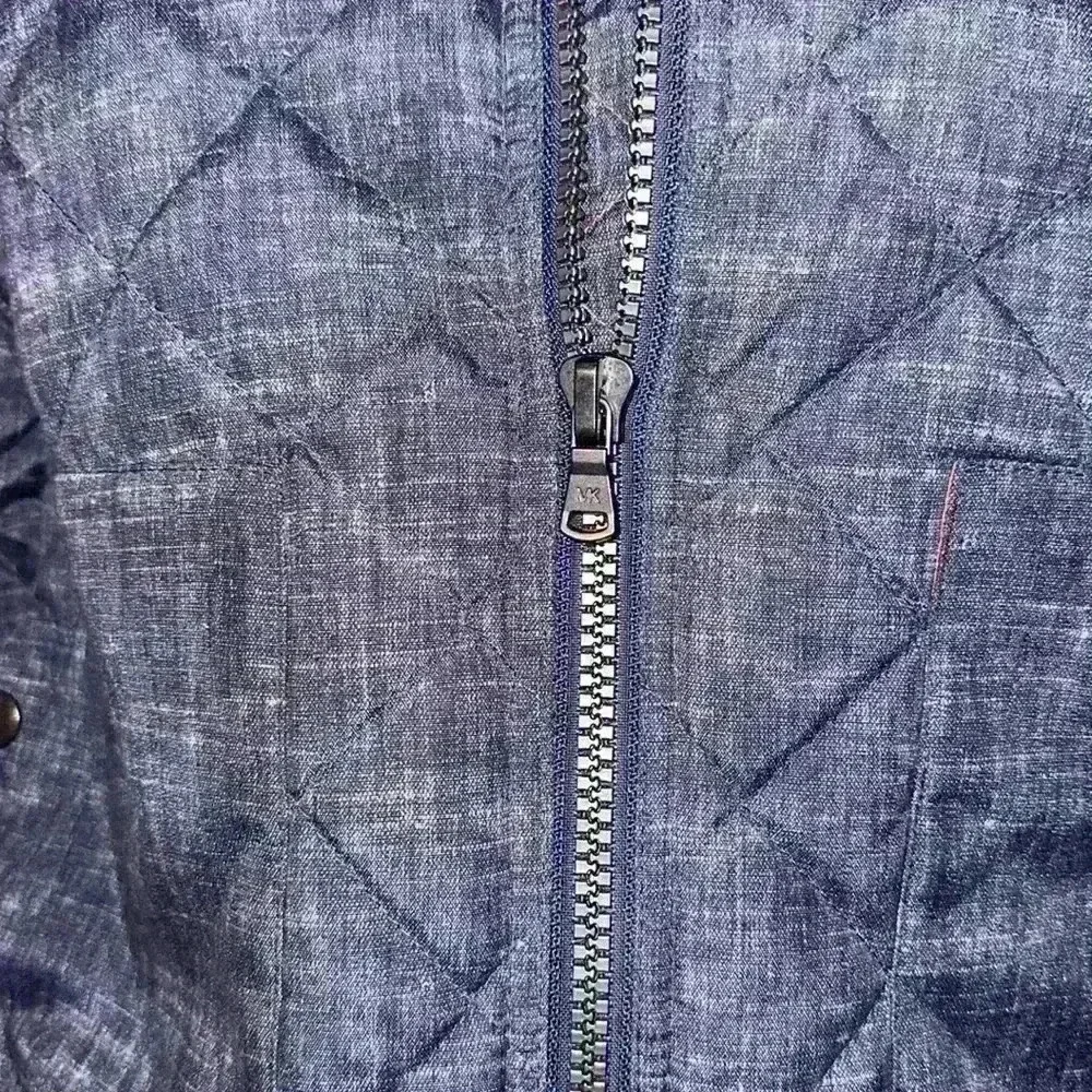 Michael Kors boys Stylish Quilted Bomber Jacket Orange Lining jacket size 18/20